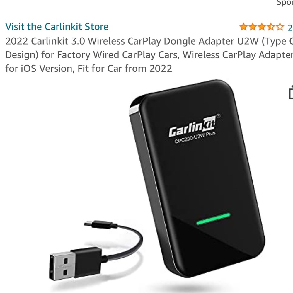 Wireless CarPlay adapter